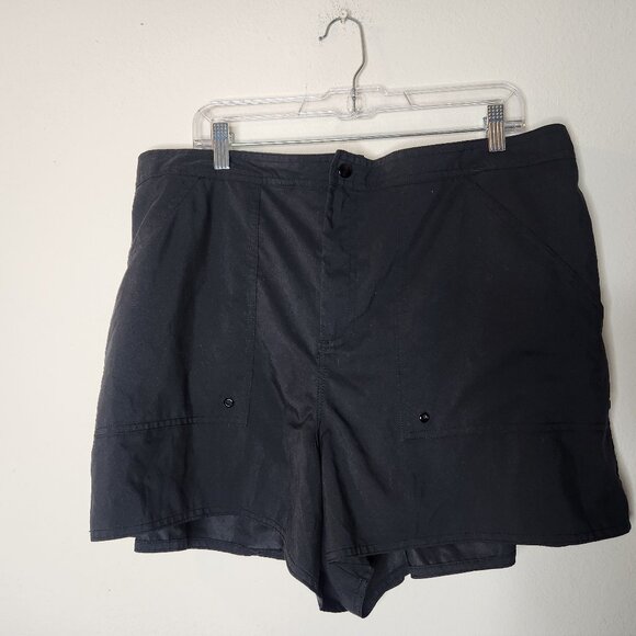 Maxine of Hollywood Womens 18W Black Swim shorts - Picture 1 of 3